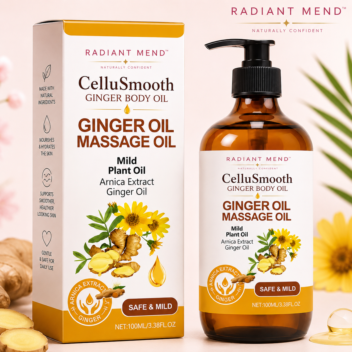 CelluSmooth Ginger Body  Massage Oil