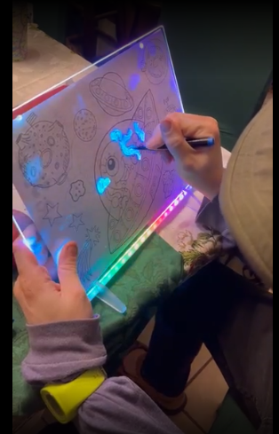 Glow & Draw LED Art Board for Kids